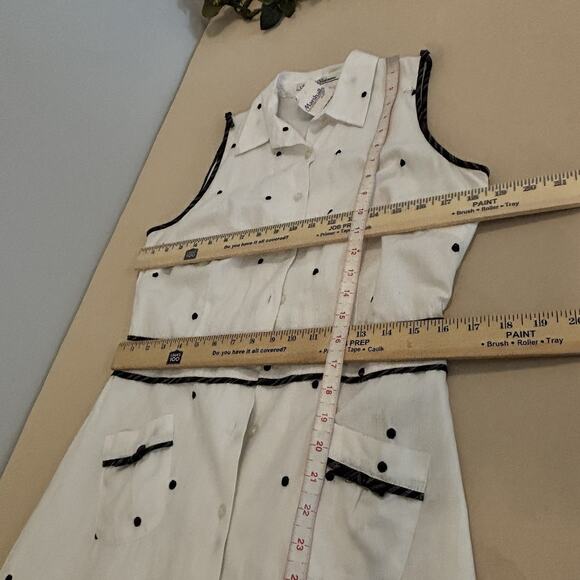 Niki Valentine Woman 10 Dress Open Front Collared Sleeveless Whimsigoth Fairy - Picture 9 of 10